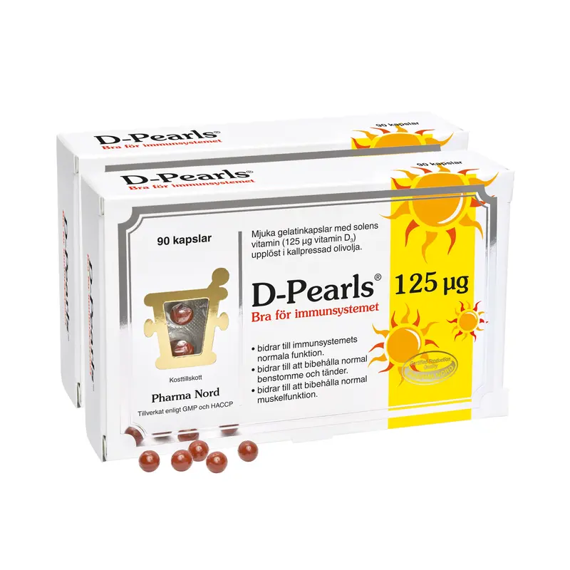 D-Pearls 5000IE Ekonomipack 2x90k