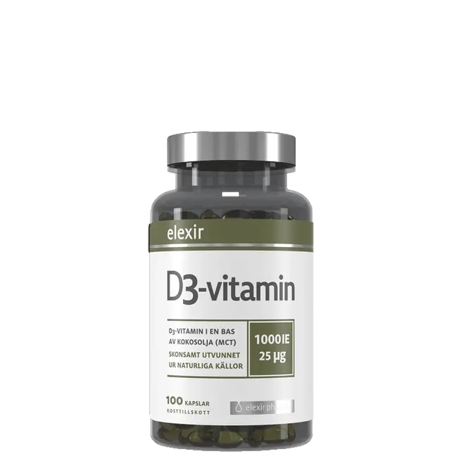 D3-vitamin 25 mcg 1000 IE 100 kapslar