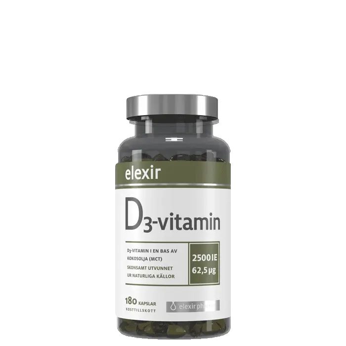 D3-vitamin 2500 IE 180 kapslar