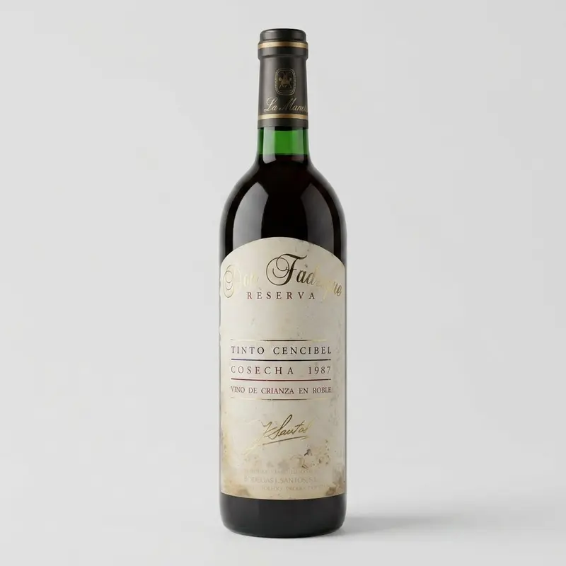 Don Fadrique Los Trenzones, Monte del Alcalde La Mancha Reserva 1987