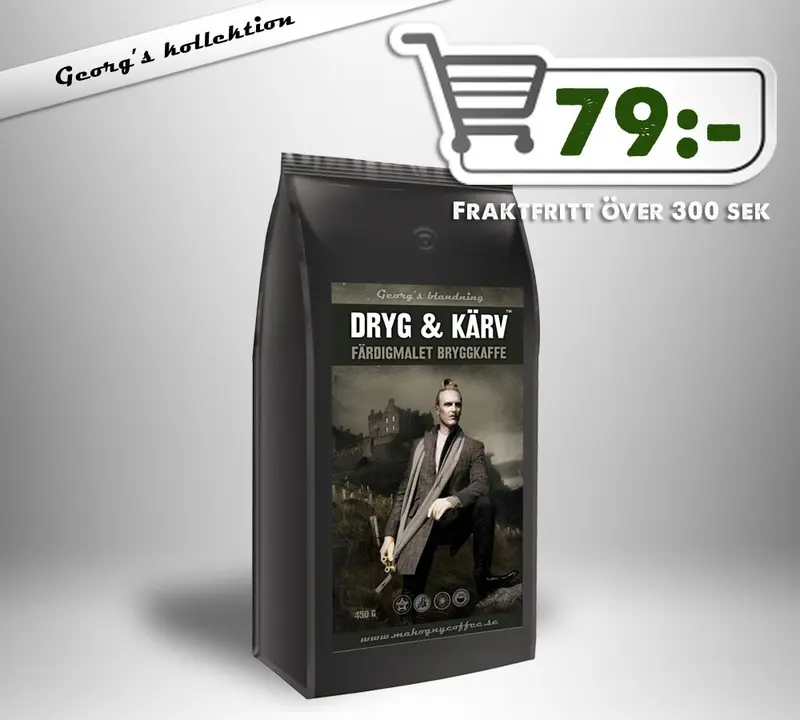 Dryg & Kärv, Färdigmalet bryggkaffe, 450g