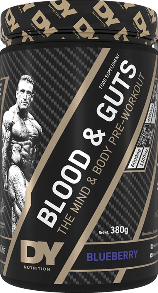 DY Nutrition Blood & Guts PWO - 380 g - Blåbär