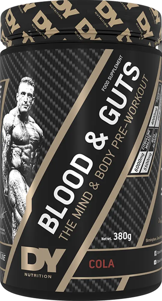 DY Nutrition Blood & Guts PWO - 380 g - Cola