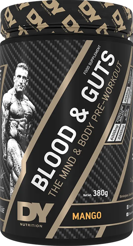 DY Nutrition Blood & Guts PWO - 380 g - Mango