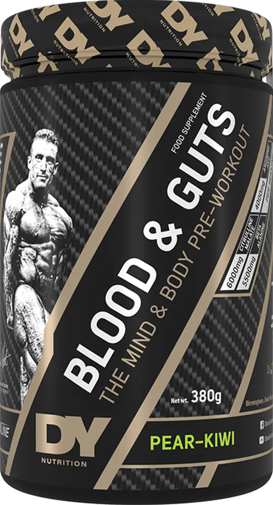 DY Nutrition Blood & Guts PWO - 380 g - Päron Kiwi