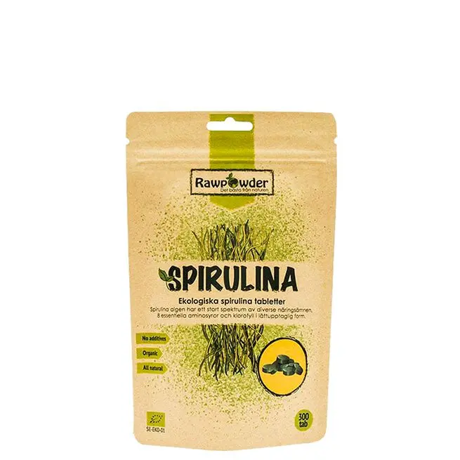 Ekologiska Spirulinatabletter 300 st
