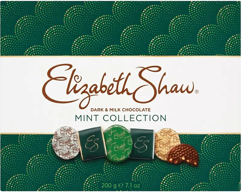 Elizabeth Shaw Mint Collection 200g - Lyxig Mintchoklad i Elegant Presentask