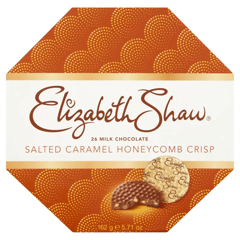 Elizabeth Shaw Mjölkchoklad med Salt Karamellkrisp 162g