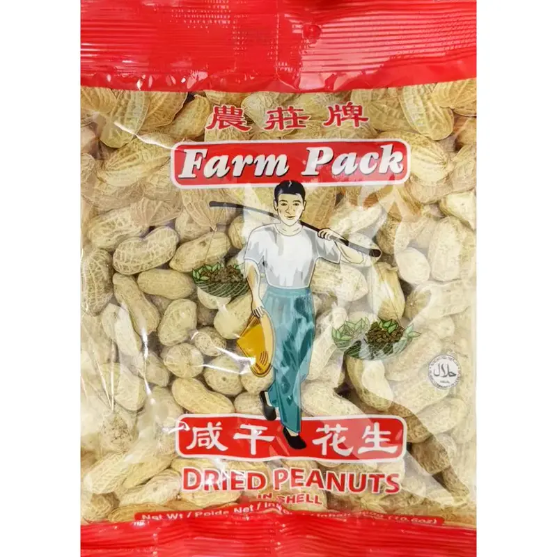Farm Pack Saltade Rostade Jordnötter med Skal 300g