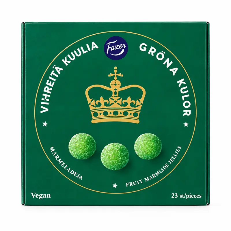 Fazer Gröna Marmeladkulor 500g