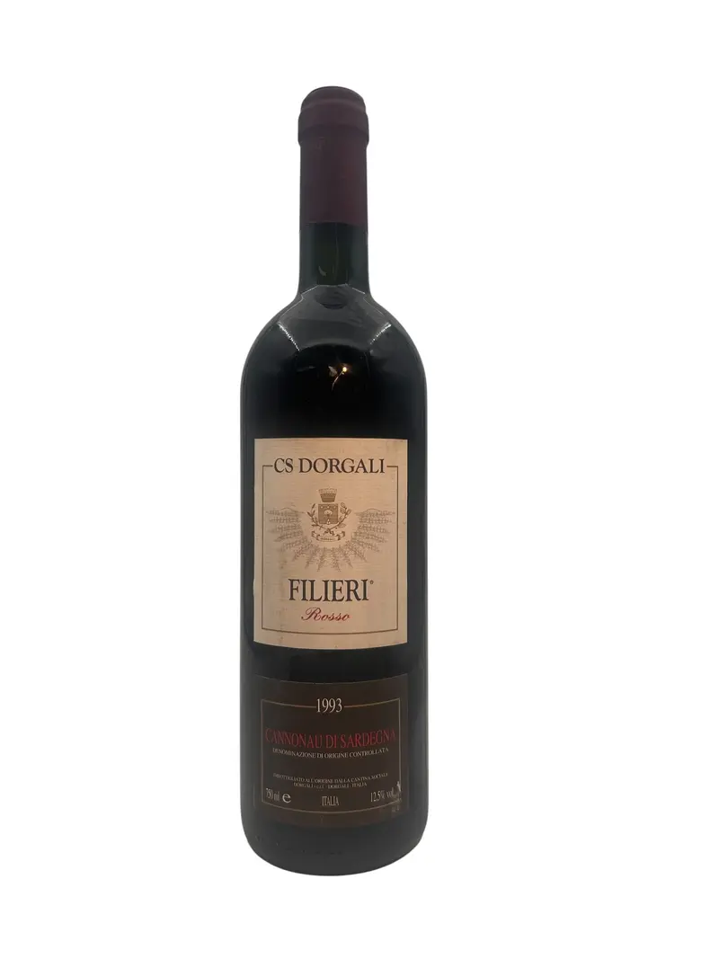 Filieri Dorgali årgång 1993 rött vin