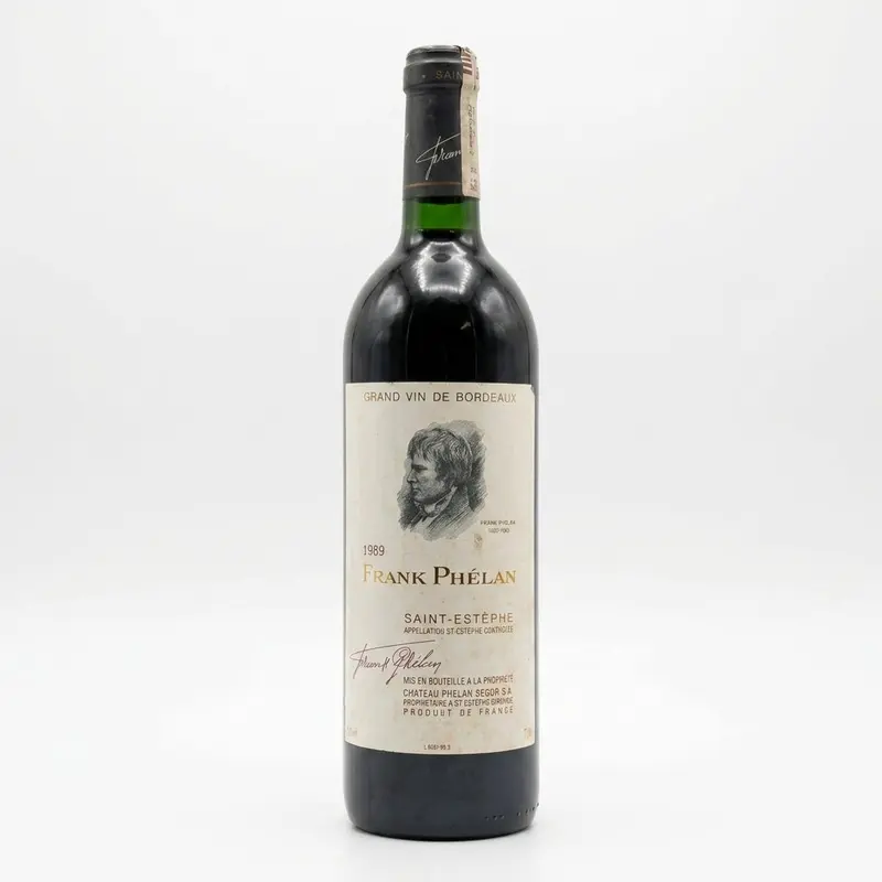 Frank Phélan Saint Estèphe Château Phélan Ségur 1989