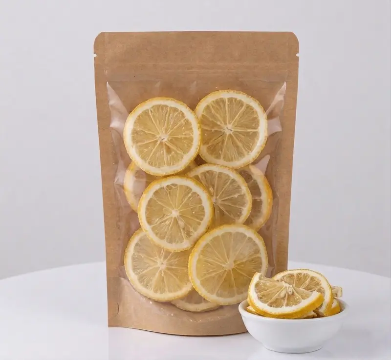 Frystorkade citronskivor med honung - 50g