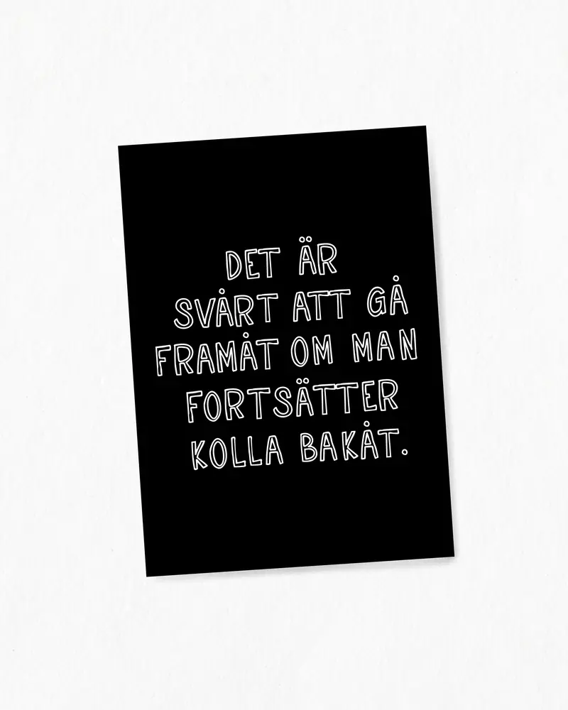 Fynd | Mini poster - Gå framåt