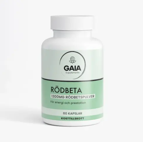 Gaia Supplements Rödbeta 60 Kapslar