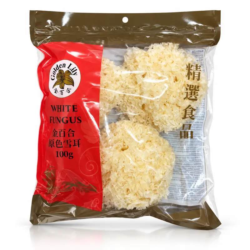 Golden Lily Torkad Vit Tremellasvamp 100g