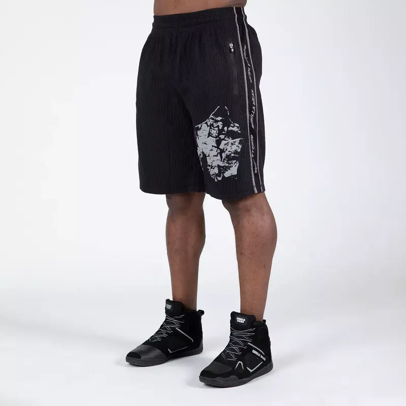 Gorilla Wear Buffalo Old School Workout Shorts, black/grey