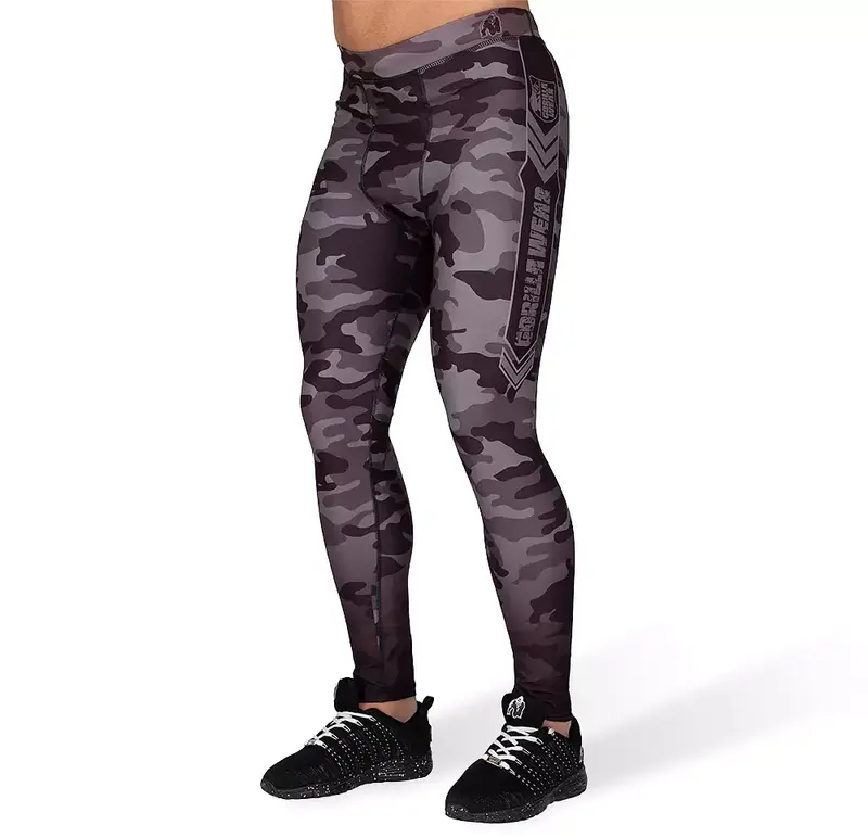 Gorilla Wear Franklin Men's Tights, black/grey camo