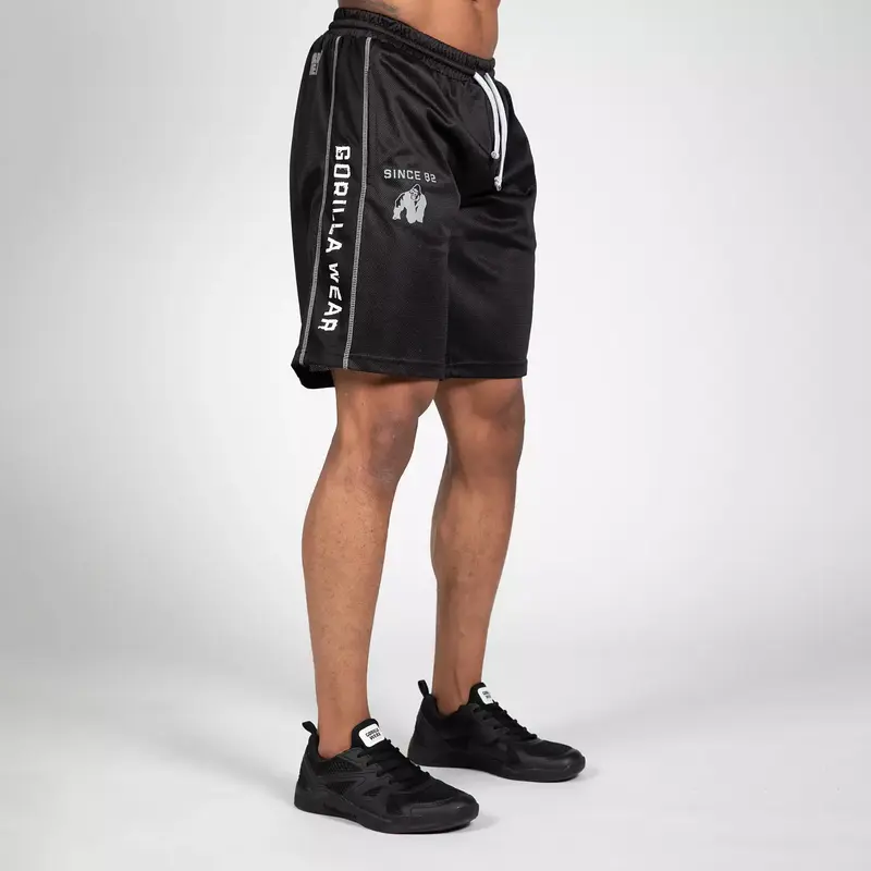 Gorilla Wear Functional Mesh Shorts, black/white