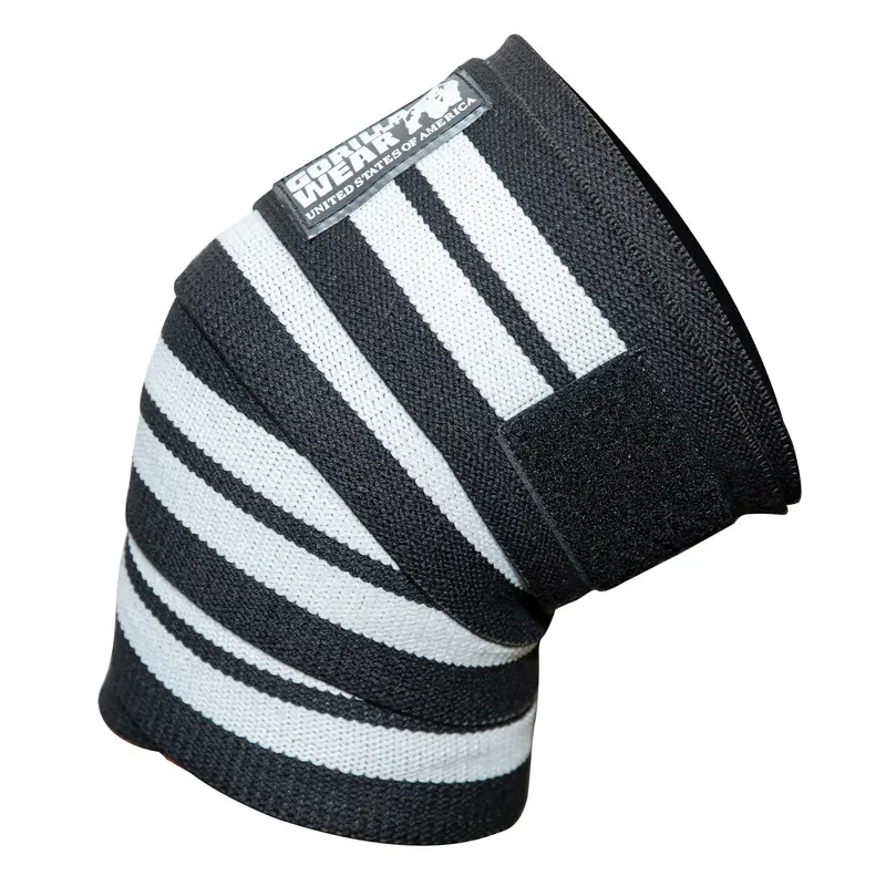 Gorilla Wear GW Knee Wraps, black/white