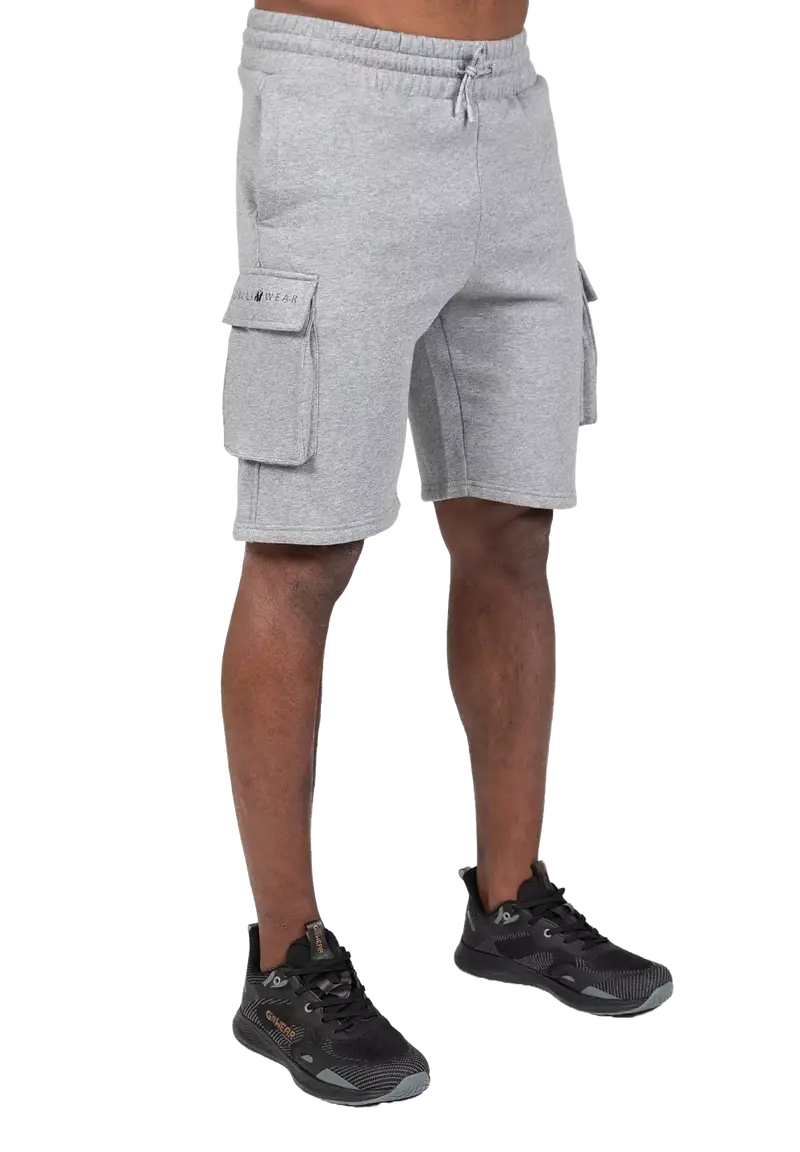 Gorilla Wear Hudson Cargo Sweat Shorts, grey melange