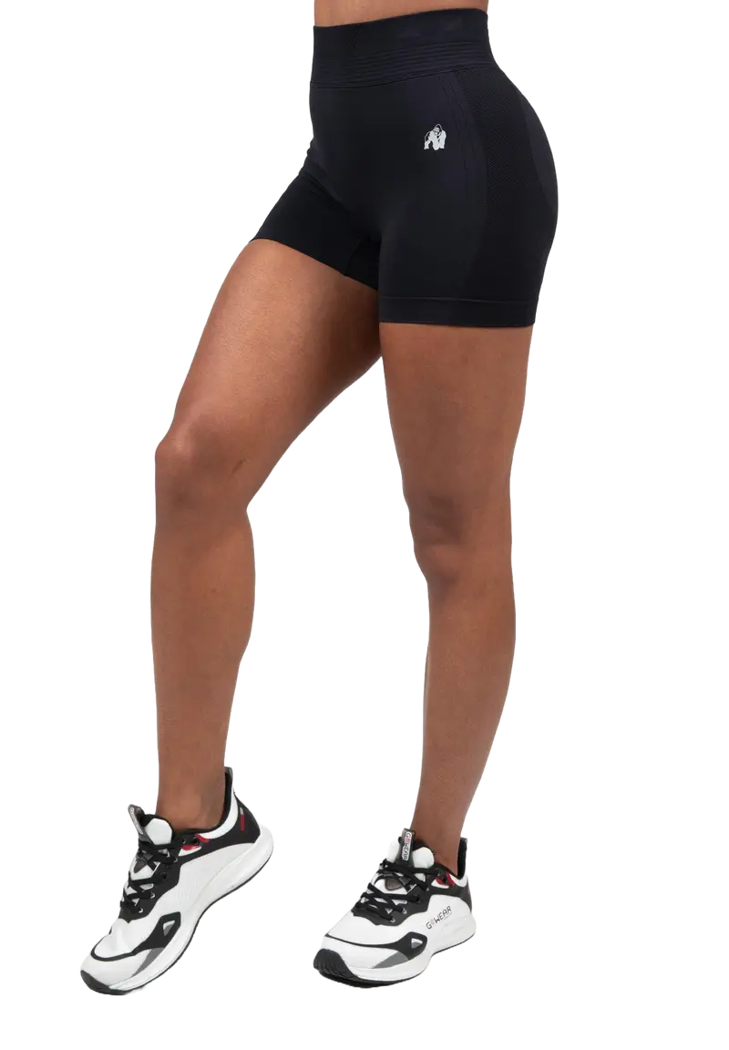 Gorilla Wear Whitney Seamless Shorts, black