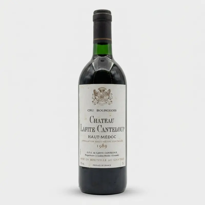Haut Médoc Cru Bourgeois Château Lafite Canteloup 1989