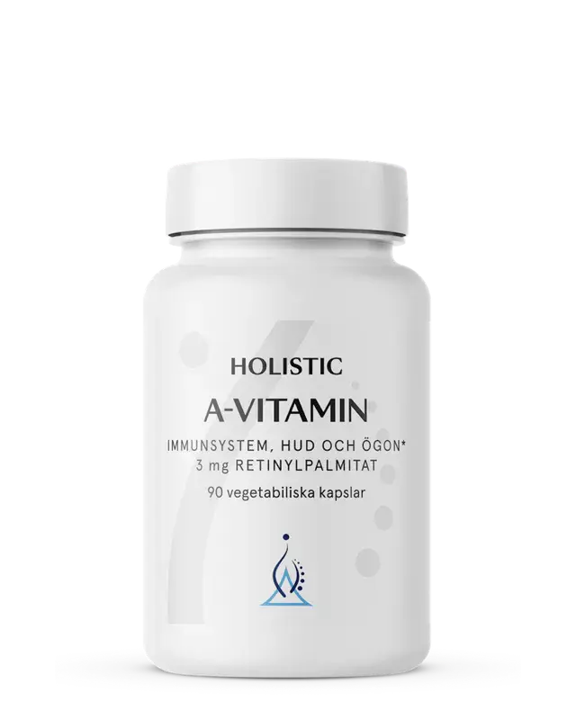 Holistic A-vitamin - 3 mg retinylpalmitat 90 kapslar