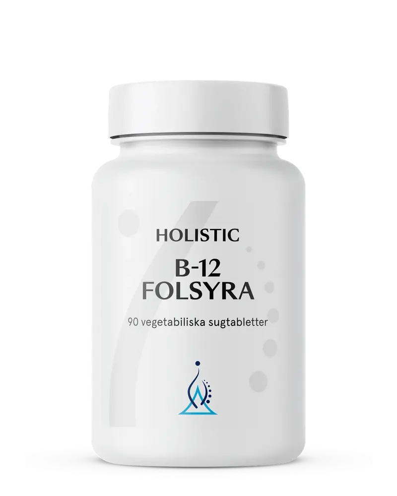 Holistic B-12 Folsyra – 90 vegetabiliska sugtabletter