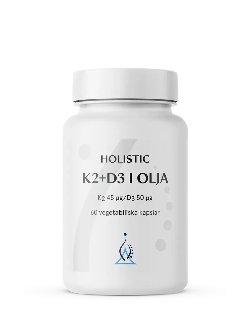 Holistic K2+D3 i olja – 60 veg kapslar