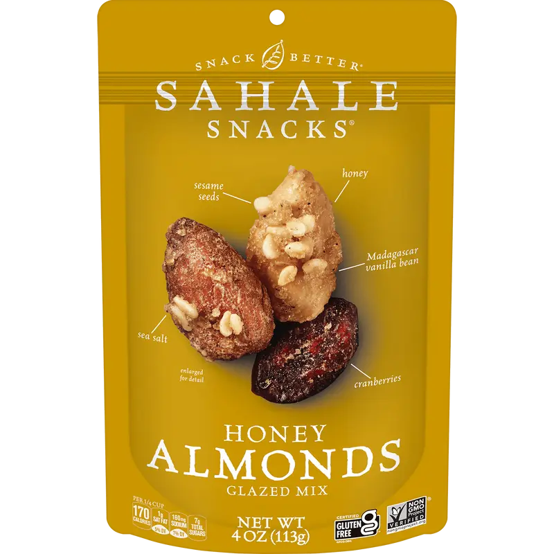 Honey Almonds Glazed Mix Nut Blend - 4 oz. Pouch