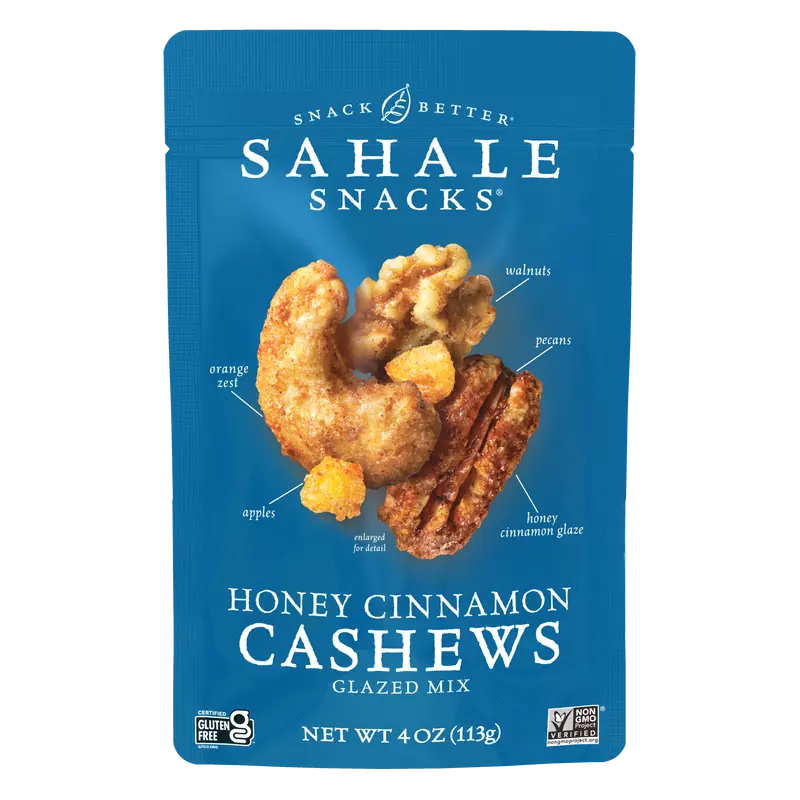 Honey Cinnamon Cashews Glazed Mix - 4 oz. Pouch