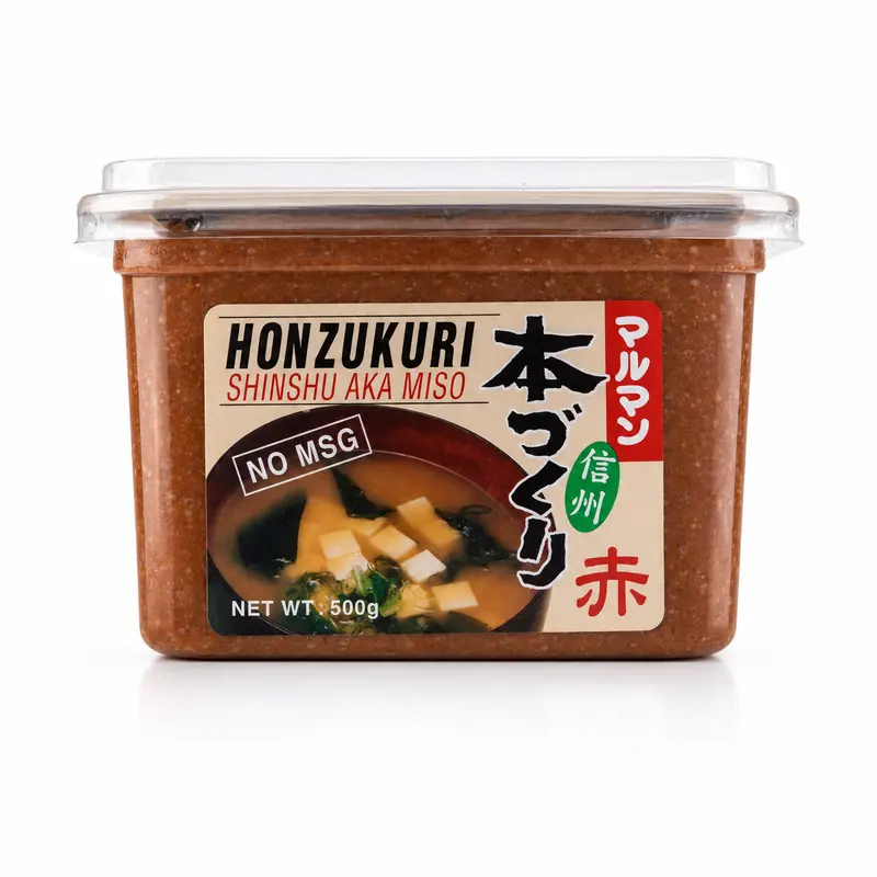 Honzukuri Shinshu Aka Miso Röd Misopasta 500g