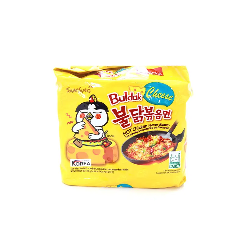 Hot chicken Ramen Cheese Samyang KR (5x140g) 韩国SAMYANG火鸡面 芝士味 (5x140g)