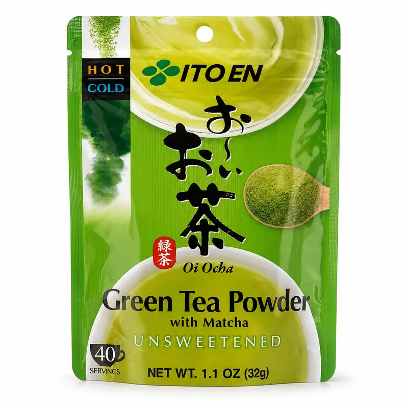 Ito En Oi Ocha Grönt Tepulver med Matcha Osötat 32g