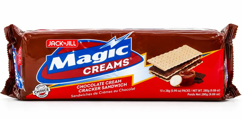Jack 'n Jill Magic Creams Chocolate Cream Cracker Sandwich 280g