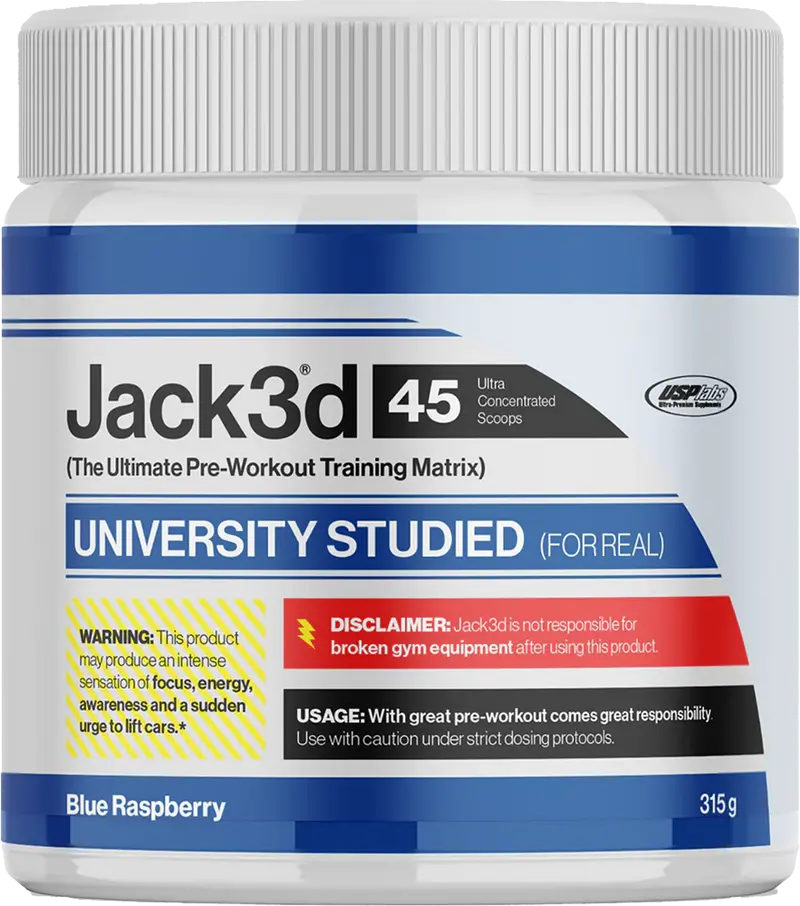 Jack3d Advanced Pre-workout - 315 g- Blue Raspberry