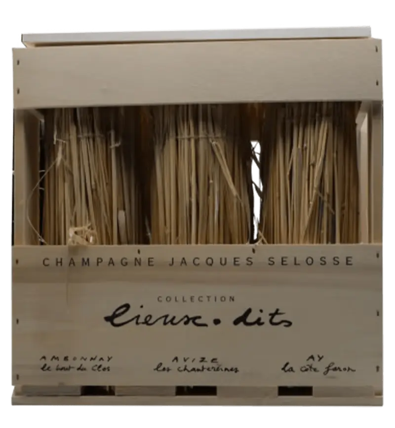 Jacques Selosse La Collection Lieux-Dits Caisse bois des six Lieux-Dits