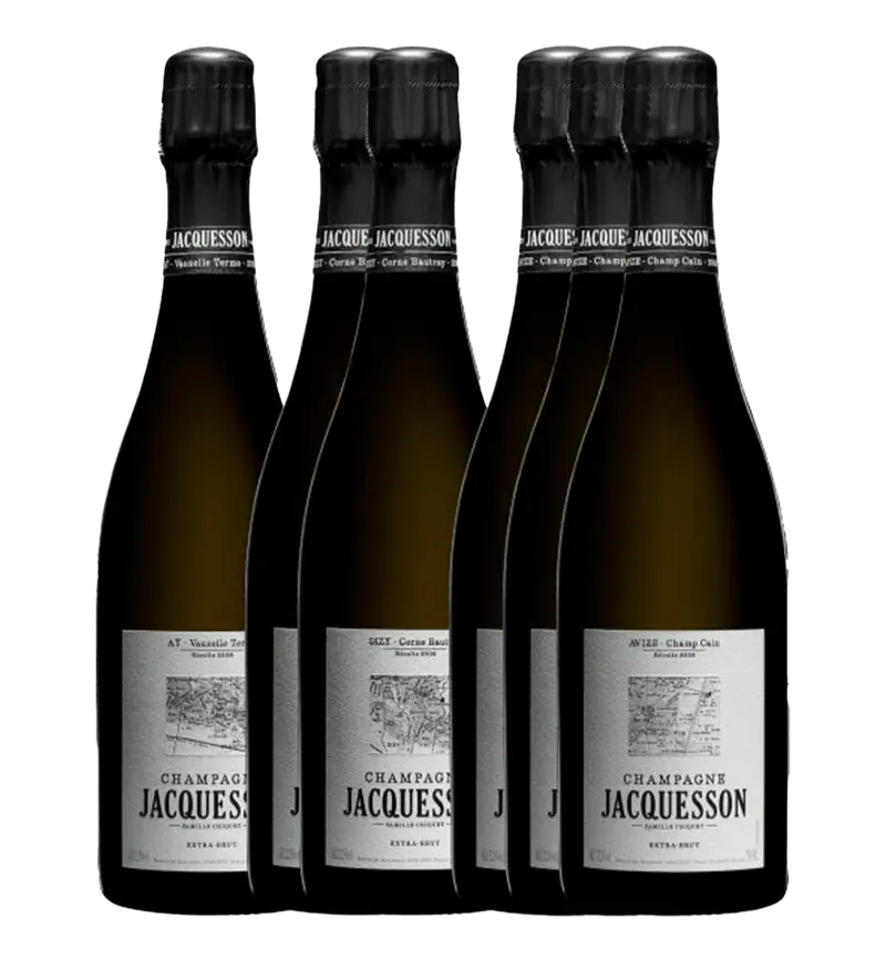 Jacquesson Lieux-Dits 2008 (3 Bts Avize Champ Cain 2008 + 2 Bts Dizy Corne Bautray 2008 + 1 Btl Ay V