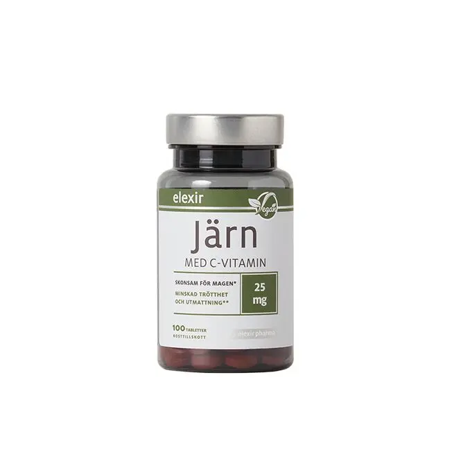 Järn med C-vitamin 100 tabletter