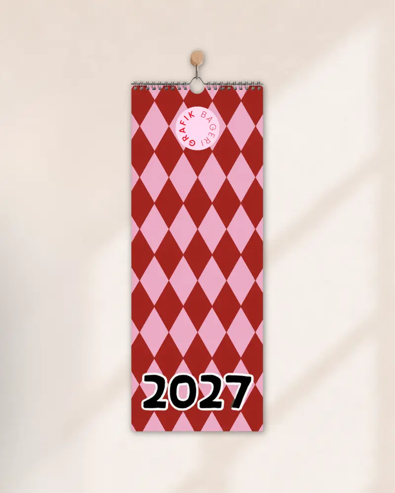 Kalender | 2027 - Färg (Smal)