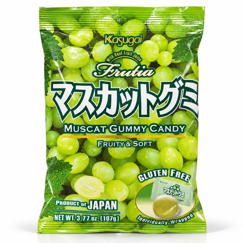 Kasugai Frutia Muscatdruva Gelégodis 107g