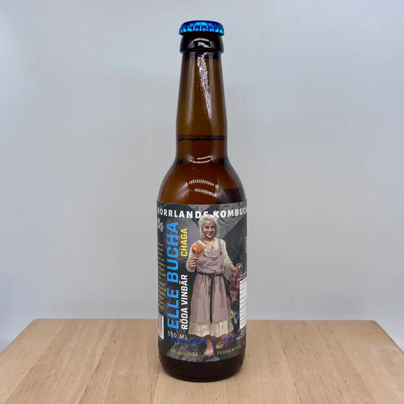 Kombucha Elle röda vinbär/chaga