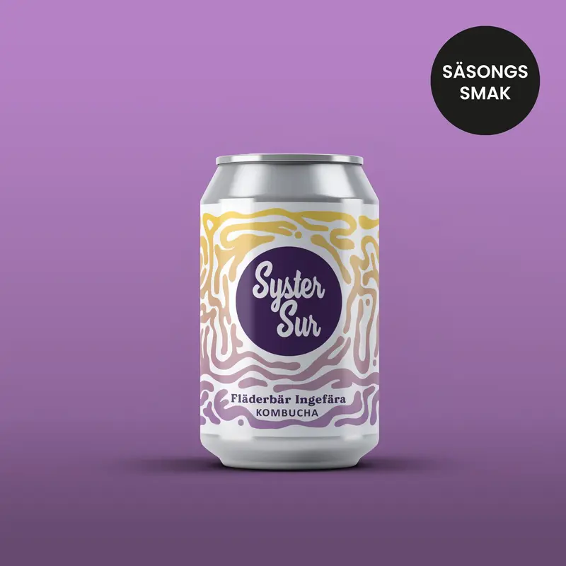 Kombucha Fläderbär Ingefära 6-pack