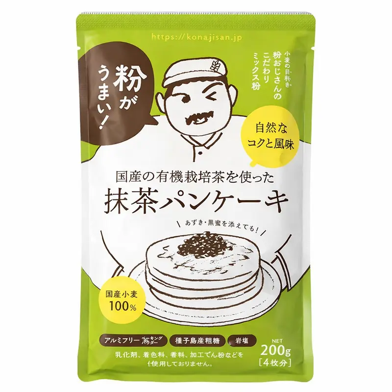 Konaojisan Ekologisk Pannkakor Mjöl Mix med Matcha 200g