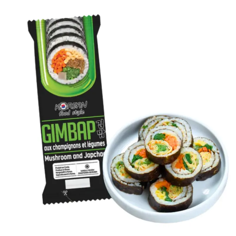 [Külmutatud] Korea toidu stiilis gimbap seente ja köögiviljadega, 230 g
