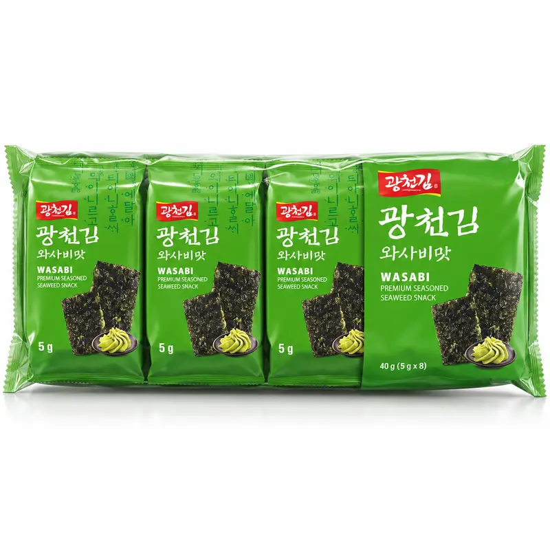 Kwangcheon Rostad Sjögrässnack med Wasabismak 40g