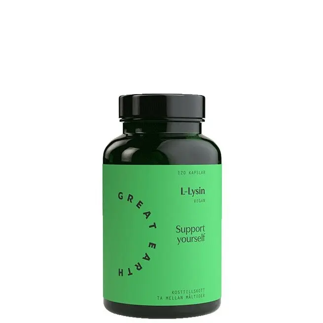 L-Lysine 500 mg Aminosyror 120 kapslar