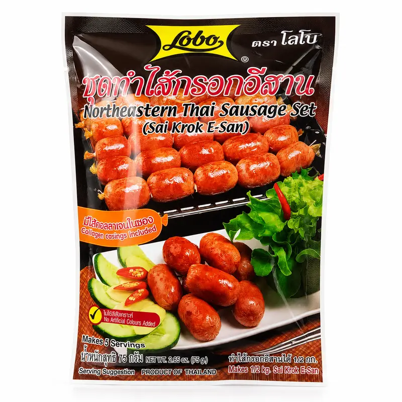 Lobo Northeastern Thai Sausage Set ( Sai Krok E-san) 75g