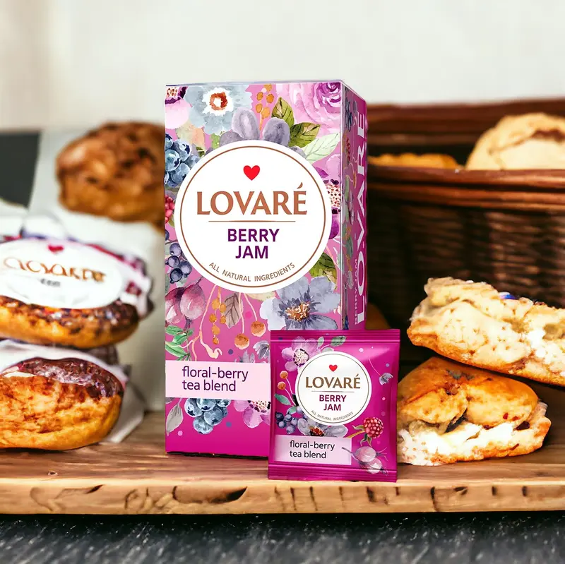 Lovaré Berry Jam Tea 24st tepåsar 48g
